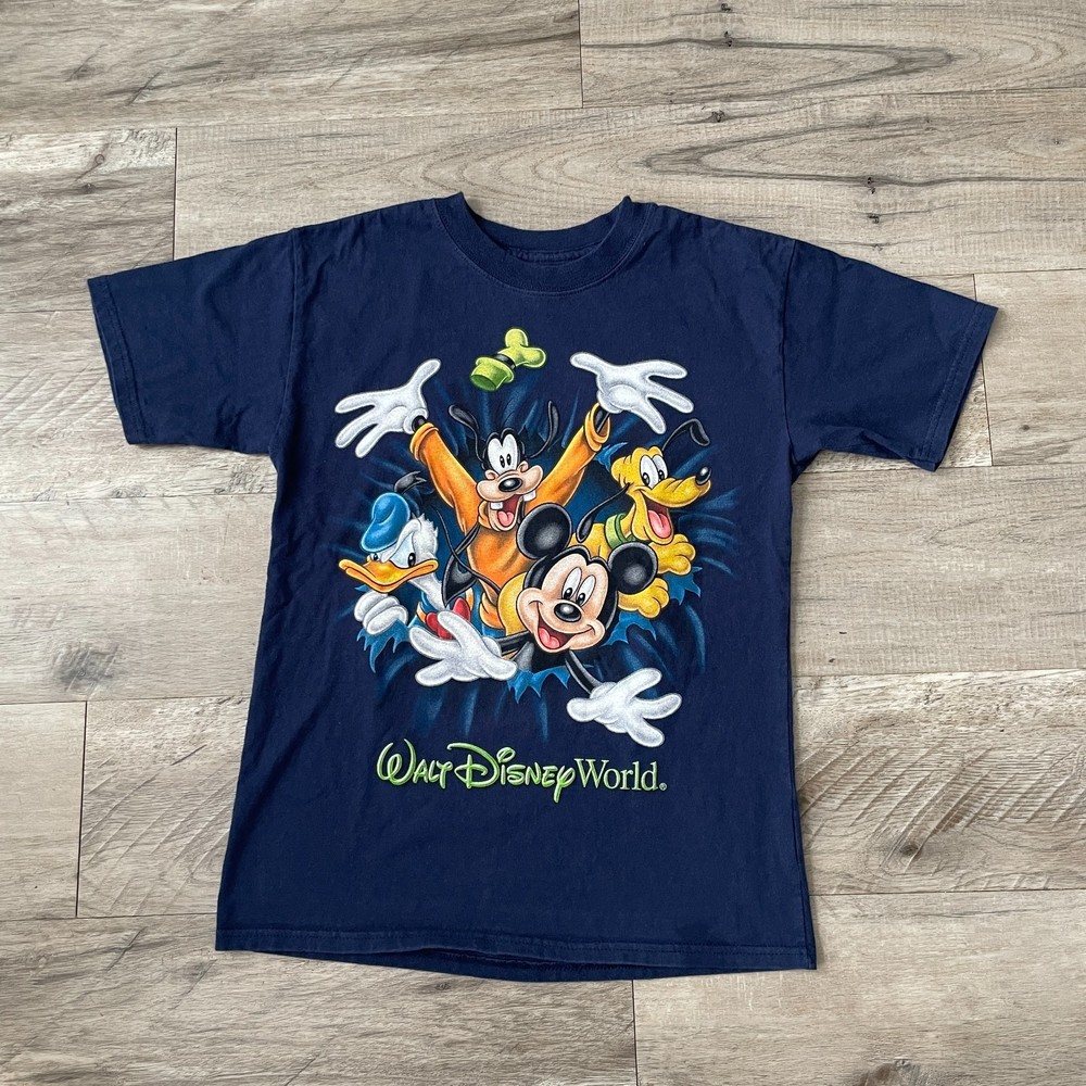 Walt Disney World Kids All Over Print T-Shirt Youth Size Medium
